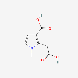 molecular formula C8H9NO4 B1274168 2-(Carboxymethyl)-1-methyl-1H-pyrrole-3-carboxylic acid CAS No. 83863-74-5