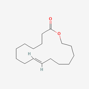 molecular formula C16H28O2 B12741701 Oxacycloheptadec-10-en-2-one, (10E)- CAS No. 63286-42-0