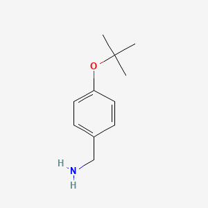 molecular formula C11H17NO B1274172 4-叔丁氧基苄胺 CAS No. 84697-13-2