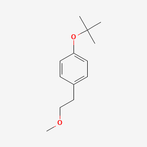 molecular formula C13H20O2 B1274173 1-(叔丁氧基)-4-(2-甲氧基乙基)苯 CAS No. 84697-14-3
