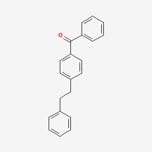 molecular formula C21H18O B1274181 4-(2-Phenylethyl)benzophenone CAS No. 91036-10-1