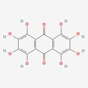 molecular formula C14H8O10 B12741834 Octahydroxyanthraquinone CAS No. 169132-62-1