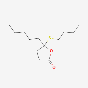 5-Amyl-5-butylthiotetrahydrofuran-2-one