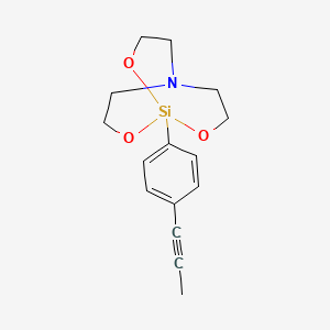 2,8,9-Trioxa-5-aza-1-silabicyclo(3.3.3)undecane, 1-(4-(1-propynyl)phenyl)-