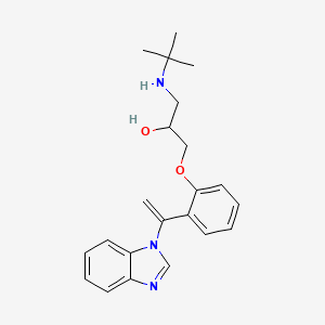 3-(tert-Butylamino)-1-(6-(1-(1H-benzimidazol-1-yl)vinyl)phenoxy)-2-propanol