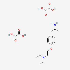 4-(2-(Diethylamino)ethoxy)-alpha-methylbenzeneethanamine dioxalate