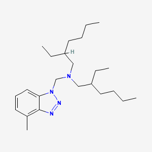 molecular formula C24H42N4 B1274214 N,N-双(2-乙基己基)-4-甲基-1H-苯并三唑-1-甲胺 CAS No. 80584-90-3