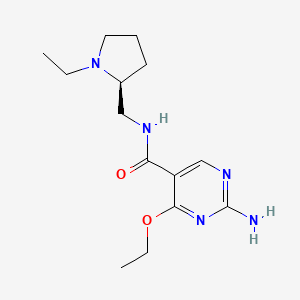 (S)-(-)-2-Amino-4-ethoxy-N-((1-ethyl-2-pyrrolidinyl)methyl)-5-pyrimidinecarboxamide