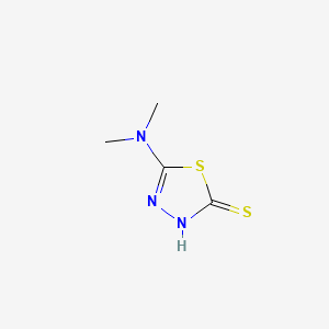 molecular formula C4H7N3S2 B1274233 5-(Dimethylamino)-2,3-dihydro-1,3,4-thiadiazole-2-thione CAS No. 2810-66-4