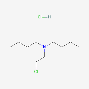 molecular formula C10H23Cl2N B1274262 Dibutyl(2-chloroethyl)ammonium chloride CAS No. 4535-81-3