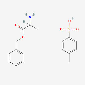 molecular formula C17H21NO5S B1274268 苯甲酸苄酯2-氨基丙酸酯4-甲苯磺酸盐 CAS No. 35386-78-8