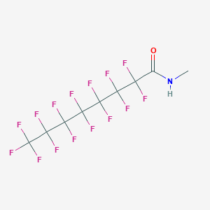 B12742730 N-Methylpentadecafluorooctanamide CAS No. 89685-56-3