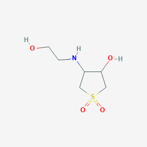 4-[(2-Hydroxyethyl)amino]tetrahydrothiophene-3-ol 1,1-dioxide