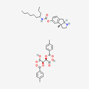 [(3aR,8bS)-8b-methyl-2,3,3a,4-tetrahydro-1H-indeno[2,1-b]pyrrol-7-yl] N-decan-4-ylcarbamate;(2R,3R)-2,3-bis[(4-methylbenzoyl)oxy]butanedioic acid