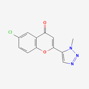 4H-1-Benzopyran-4-one, 6-chloro-2-(1-methyl-1H-1,2,3-triazol-5-yl)-