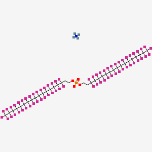 Ammonium bis(3,3,4,4,5,5,6,6,7,7,8,8,9,9,10,10,11,11,12,12,13,13,14,14,15,15,16,16,17,17,18,18,18-tritriacontafluorooctadecyl) phosphate