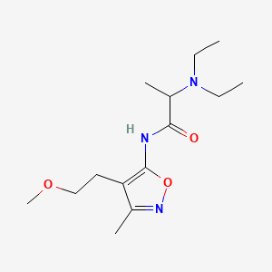 2-(Diethylamino)-N-(4-(2-methoxyethyl)-3-methyl-5-isoxazolyl)propionamide