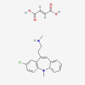 8-Chloro-10-(2-(methylamino)ethyl)-5-methyl-5H-dibenz(b,f)azepine fumarate