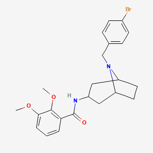 exo-N-(8-((4-Bromophenyl)methyl)-8-azabicyclo(3.2.1)oct-3-yl)-2,3-dimethoxybenzamide