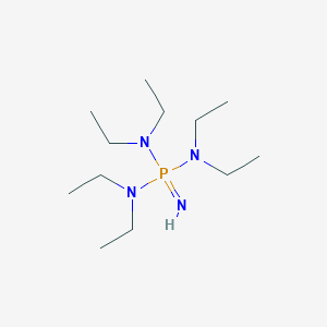 molecular formula C12H31N4P B1274299 N-[bis(diethylamino)phosphinimyl]-N-ethylethanamine CAS No. 74400-91-2