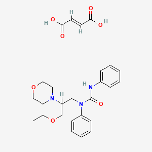 N-(3-Ethoxy-2-(4-morpholinyl)propyl)-N,N'-diphenylurea (E)-2-butenedioate