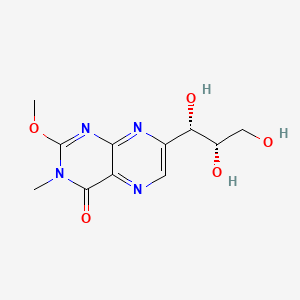 4(3H)-Pteridinone, 2-methoxy-3-methyl-7-((1S,2S)-1,2,3-trihydroxypropyl)-