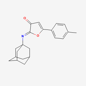 5-(4-Methylphenyl)-2-(tricyclo(3.3.1.1(sup 3,7))dec-1-ylimino)-3(2H)-furanone