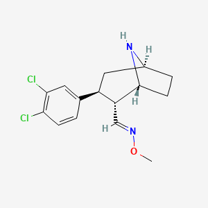 molecular formula C15H18Cl2N2O B12743047 N-Desmethyl brasofensine CAS No. 200558-52-7