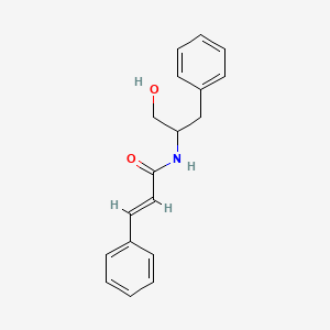 molecular formula C18H19NO2 B12743075 N-Cinnamoyl-D,L-phenylalaninol CAS No. 127852-96-4