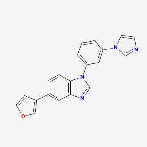 molecular formula C20H14N4O B12743100 Y8N5L9Asf9 CAS No. 184097-13-0