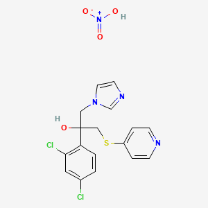 2-(2,4-Dichlorophenyl)-1-(imidazol-1-yl)-3-(4-pyridylthio)-2-propanol nitrate