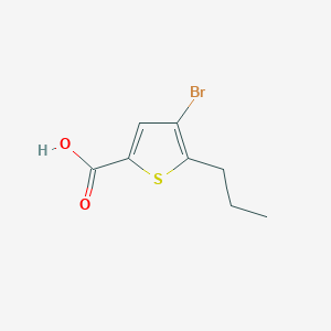 molecular formula C8H9BrO2S B1274316 4-溴-5-丙硫代吩-2-羧酸 CAS No. 869951-15-5