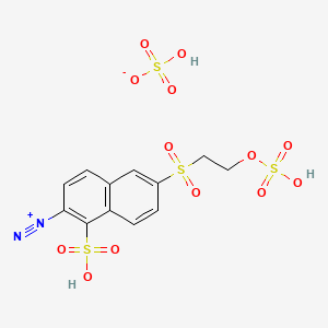 hydrogen sulfate;1-sulfo-6-(2-sulfooxyethylsulfonyl)naphthalene-2-diazonium