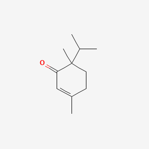 molecular formula C11H18O B12743193 3,6-Dimethyl-6-(1-methylethyl)-2-cyclohexen-1-one CAS No. 54410-58-1