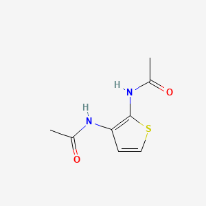 molecular formula C8H10N2O2S B12743196 2,3-Diacetylaminothiophene CAS No. 90007-38-8