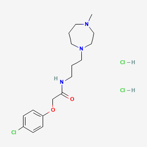 Acetamide, 2-(4-chlorophenoxy)-N-(3-(hexahydro-4-methyl-1H-1,4-diazepin-1-yl)propyl)-, dihydrochloride