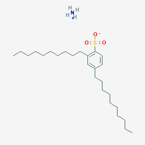 molecular formula C26H49NO3S B12743285 azanium;2,4-didecylbenzenesulfonate CAS No. 81611-38-3