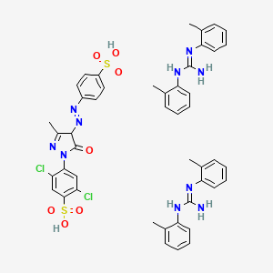 molecular formula C46H46Cl2N10O7S2 B12743293 Einecs 283-846-5 CAS No. 84753-00-4