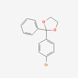 molecular formula C15H13BrO2 B1274331 2-(4-Bromophenyl)-2-phenyl-1,3-dioxolane CAS No. 59793-76-9