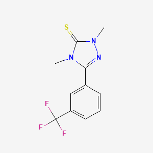 3H-1,2,4-Triazole-3-thione, 2,4-dihydro-2,4-dimethyl-5-(3-(trifluoromethyl)phenyl)-