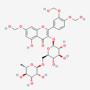 2-(3,4-Bis(hydroxymethoxy)phenyl)-3-((6-O-(6-deoxy-alpha-L-mannopyranosyl)-beta-D-glucopyranosyl)oxy)-5-hydroxy-7-(hydroxymethoxy)-4H-1-benzopyran-4-one