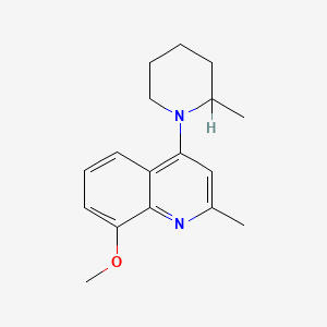 8-Methoxy-2-methyl-4-(2-methylpiperidino)quinoline