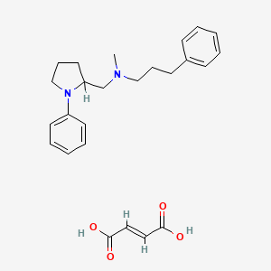 (-)-N-Methyl-1-phenyl-N-(3-phenylpropyl)-2-pyrrolidinemethanamine fumarate