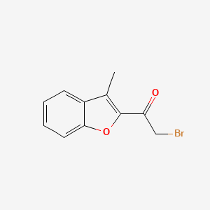 molecular formula C11H9BrO2 B1274334 2-Bromo-1-(3-methyl-1-benzofuran-2-yl)ethanone CAS No. 67382-14-3