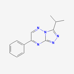 1,2,4-Triazolo(4,3-b)(1,2,4)triazine, 3-(1-methylethyl)-7-phenyl-