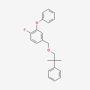 Benzene, 1-fluoro-2-phenoxy-4-((2-methyl-2-phenylpropoxy)methyl)-