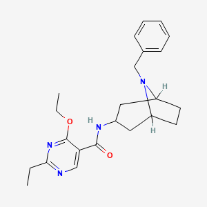 N-(8-Benzyl-3-beta-nortropanyl)-4-ethoxy-2-ethyl-5-pyrimidinecarboxamide