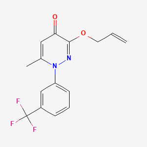 4(1H)-Pyridazinone, 6-methyl-3-(2-propenyloxy)-1-(3-(trifluoromethyl)phenyl)-