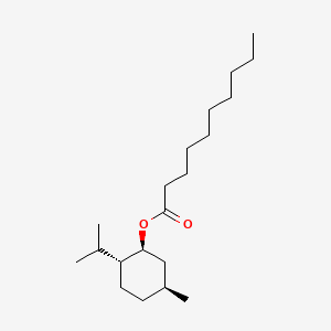 molecular formula C20H38O2 B12743435 (1alpha,2beta,5alpha)-5-Methyl-2-(1-methylethyl)cyclohexyl decanoate CAS No. 94020-93-6