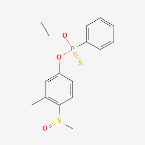 Phenylphosphonothioic acid O-ethyl O-(3-methyl-4-(methylsulfinyl)phenyl) ester